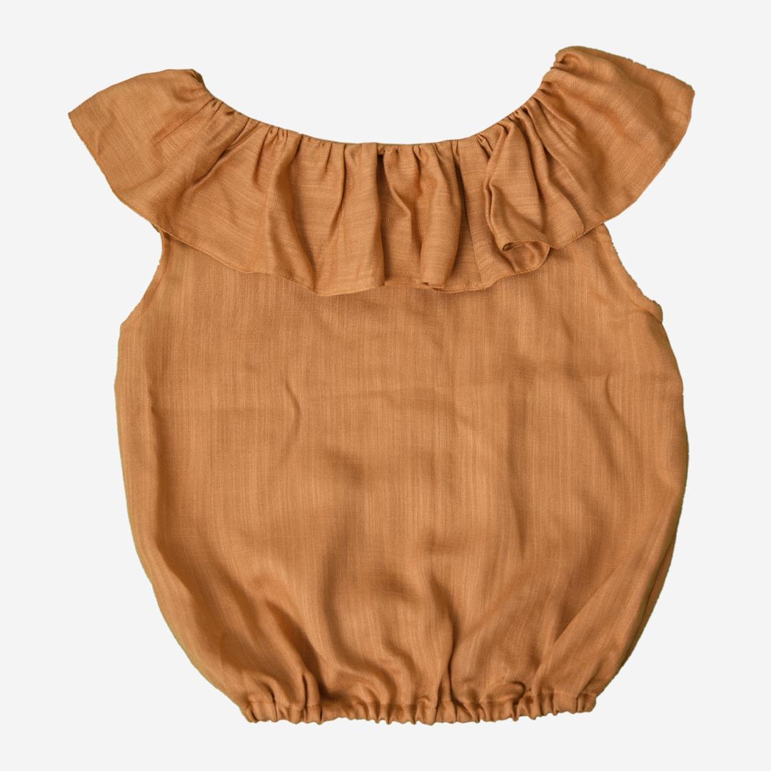 بلوز یقه کشی دورچین