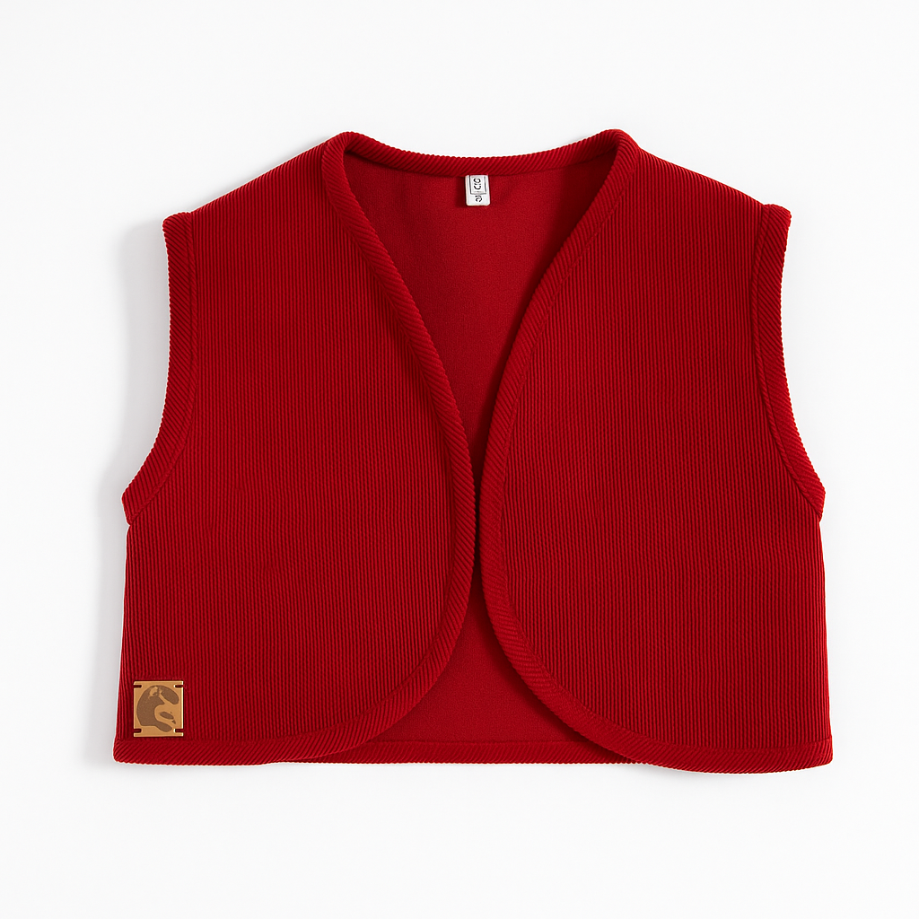 جلیقه کبریتی قرمز