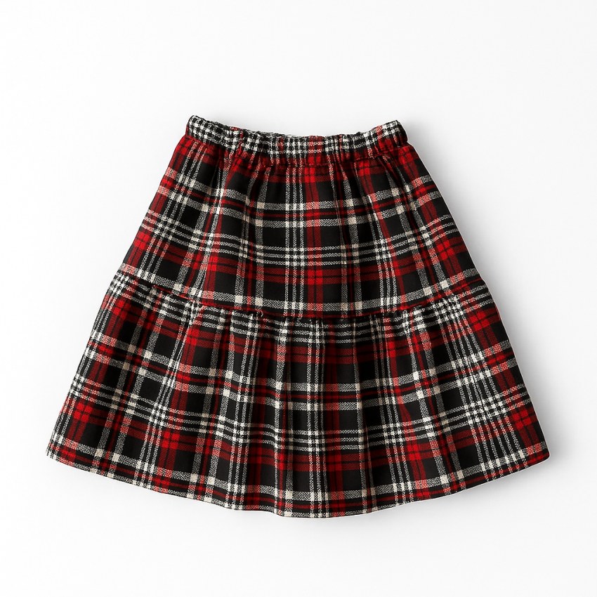 دامن چهارخونه دخترونه