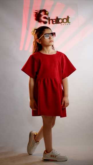 پیراهن کبریتی قرمز